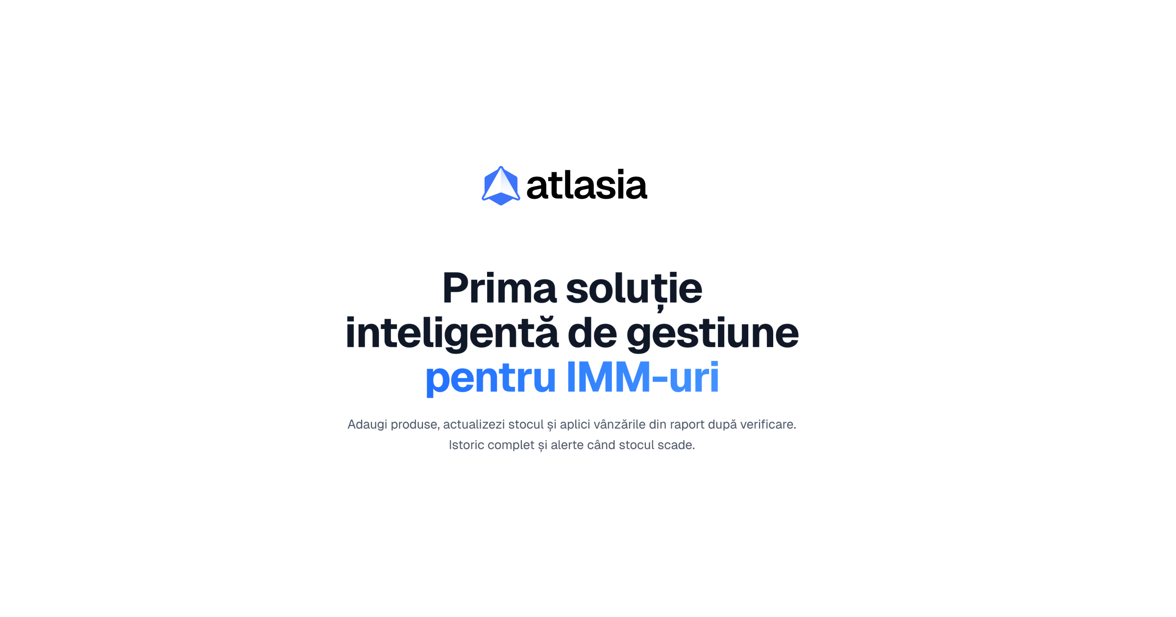 Gestiune Stoc AI – Software Inteligent pentru Magazine | Atlasia